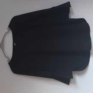 Black Flare Sleeve Top